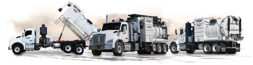 Guzzler vacuum truck equipment lineup, an equipment partner of TEAM Group